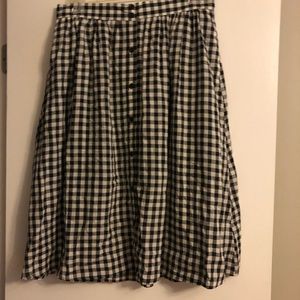 Who what wear checked midi skirt